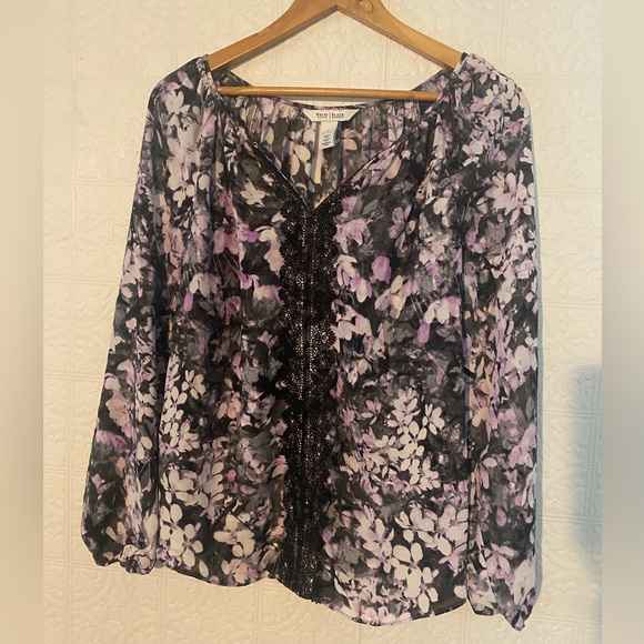 White House Black Market Tops - White House Black Market | Soft Lightweight Floral Casual Blouse | Small